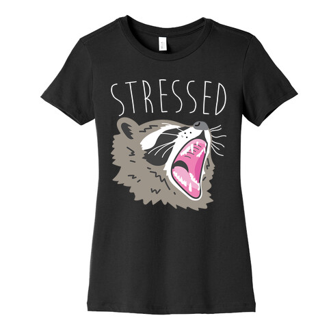 Stressed Raccoon Womens T-Shirt