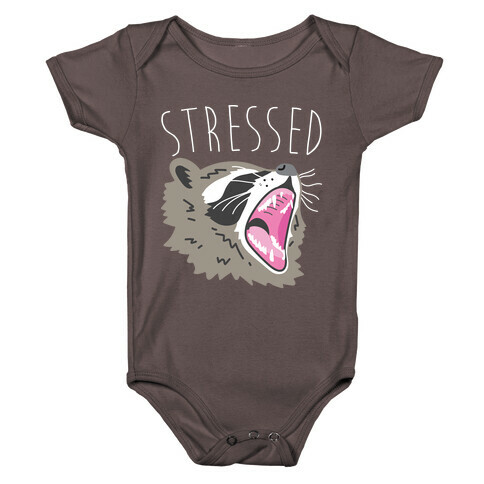 Stressed Raccoon Baby One-Piece