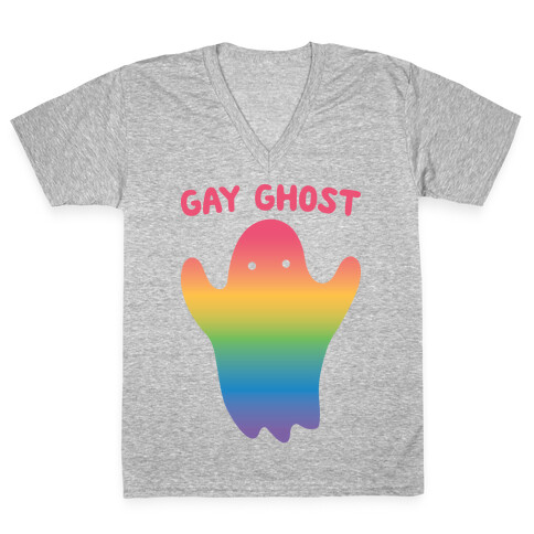 Gay Ghost V-Neck Tee Shirt