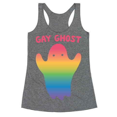 Gay Ghost Racerback Tank Top