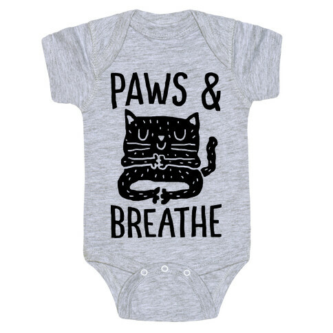 Paws And Breathe Yoga Cat Baby One-Piece