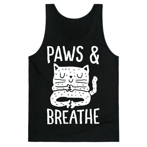 Paws And Breathe Yoga Cat Tank Top