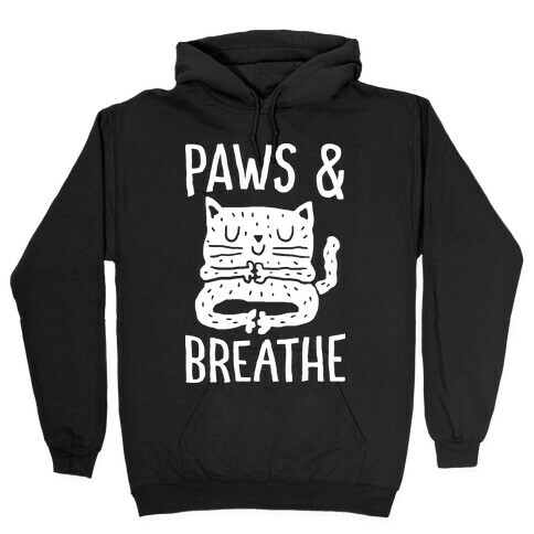 Paws And Breathe Yoga Cat Hooded Sweatshirt