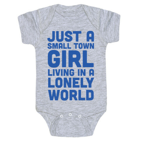 Just a Small Town Girl (1 of 2 Pair) Baby One-Piece