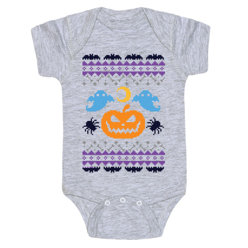 Ugly Halloween Sweater Baby One-Piece