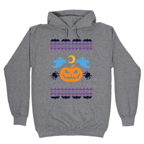 Ugly Halloween Sweater Hooded Sweatshirt