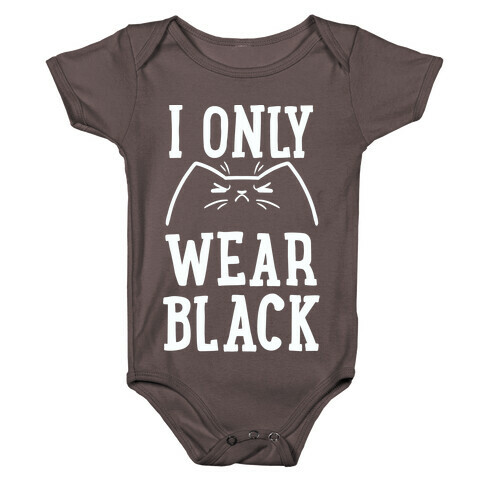 This Cat Only Wears Black Baby One-Piece