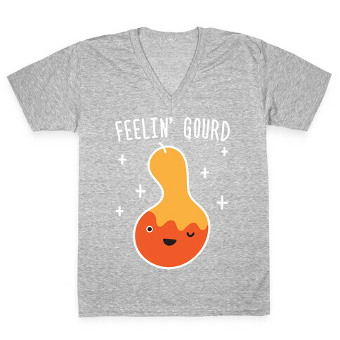 Feelin' Gourd V-Neck Tee Shirt