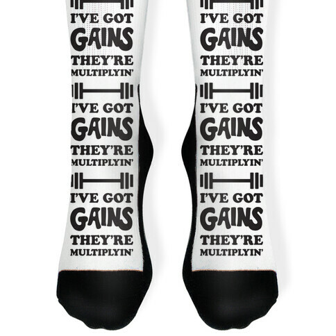 I've Got Gains They're Multiplyin' Grease Parody Sock