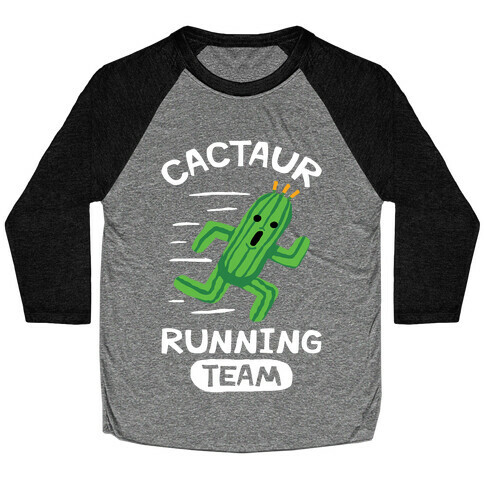 Cactaur Running Team Baseball Tee