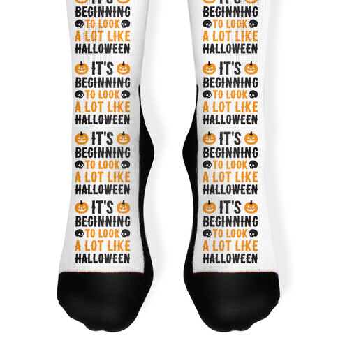 It's Beginning To Look A Lot Like Halloween Sock