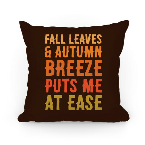 Fall Leaves and Autumn Breeze Pillow