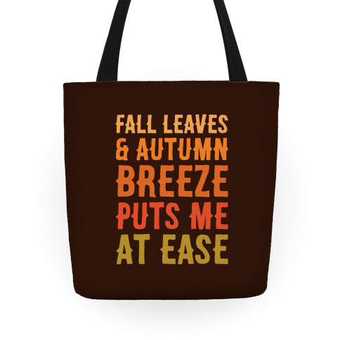 Fall Leaves and Autumn Breeze Tote