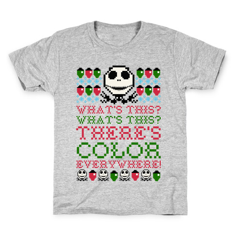 Skellington Ugly Sweater Kids T-Shirt