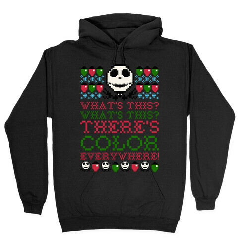 Skellington Ugly Sweater Hooded Sweatshirt