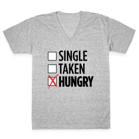 Status: Hungry V-Neck Tee Shirt