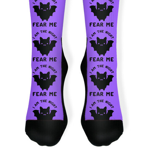 I Am The Night Fear Me Sock