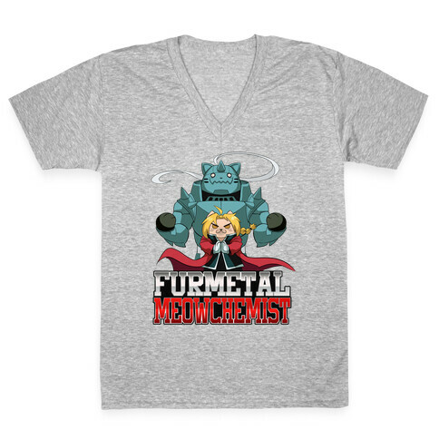 Furmetal Meowchemist V-Neck Tee Shirt