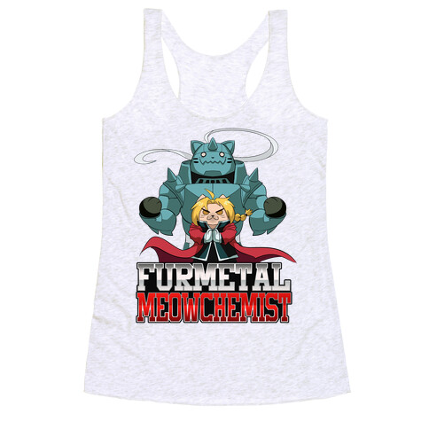 Furmetal Meowchemist Racerback Tank Top