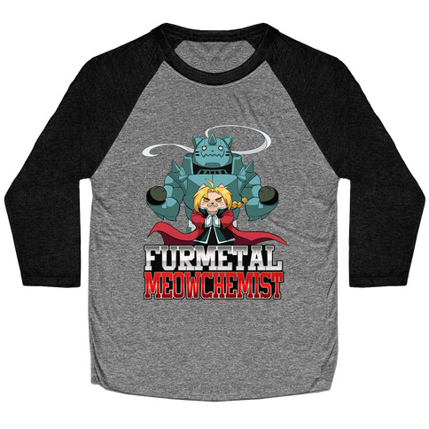 Furmetal Meowchemist Baseball Tee