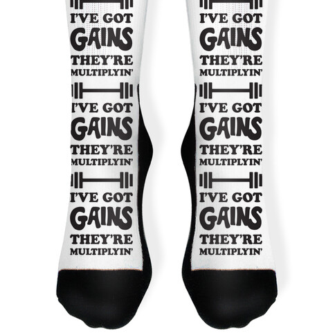 I've Got Gains They're Multiplyin' Grease Parody Sock