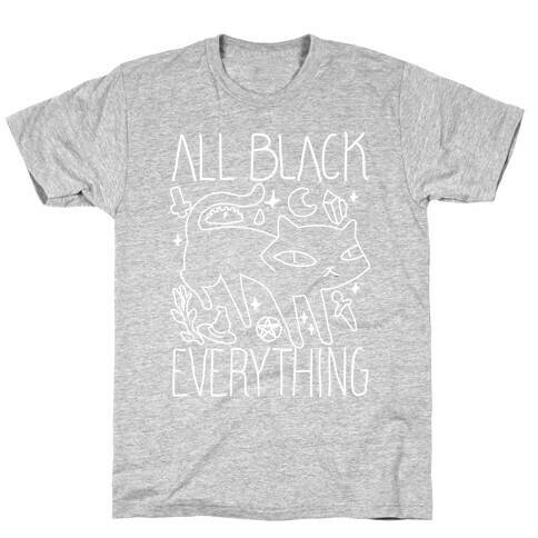 All Black Everything Cat T-Shirt