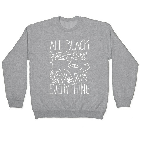 All Black Everything Cat Pullover