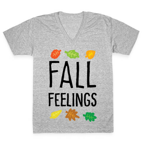 Fall Feelings V-Neck Tee Shirt