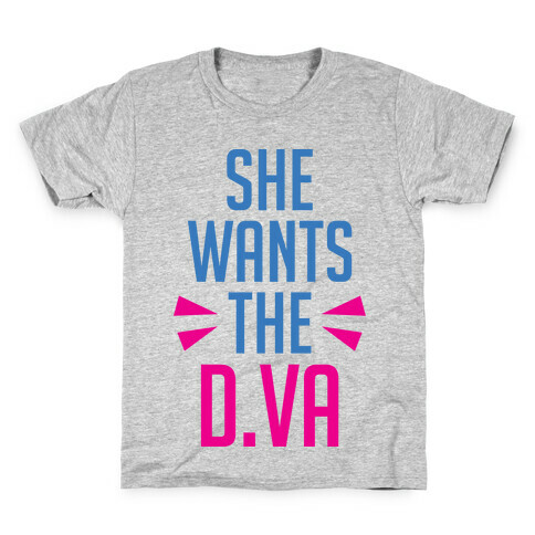 She Wants The D.Va Overwatch Parody Kids T-Shirt