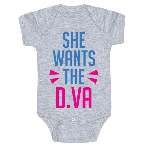She Wants The D.Va Overwatch Parody Baby One-Piece
