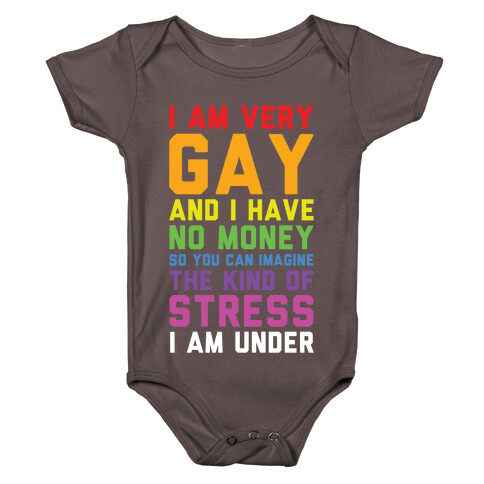 I Am Very Gay And I Have No Money Baby One-Piece
