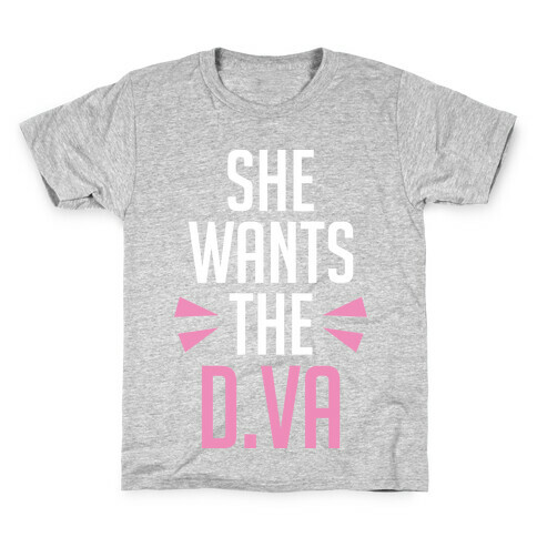 She Wants The D.Va Overwatch Parody Kids T-Shirt
