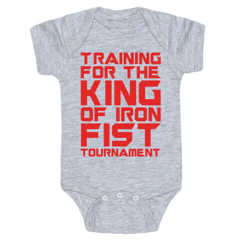 Training For The King of Iron Fist Tournament Parody Baby One-Piece