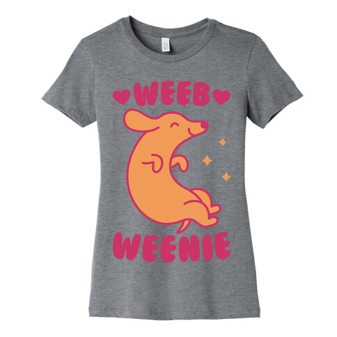 Weeb Weenie Dachshund Womens T-Shirt