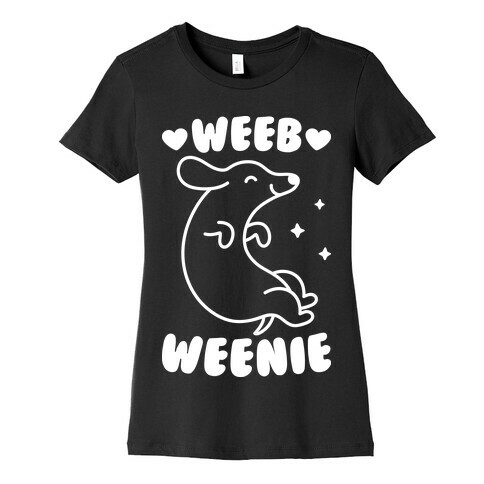 Weeb Weenie Dachshund Womens T-Shirt