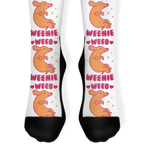 Weeb Weenie Dachshund Sock