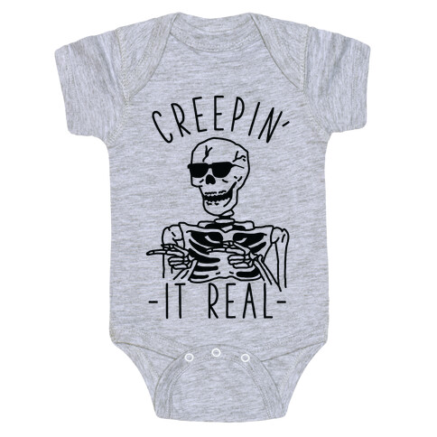 Creepin' It Real Skeleton  Baby One-Piece