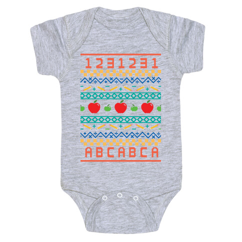 Ugly Teacher Sweater Baby One-Piece