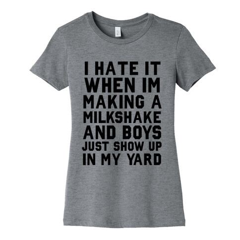 Making a Milkshake Womens T-Shirt
