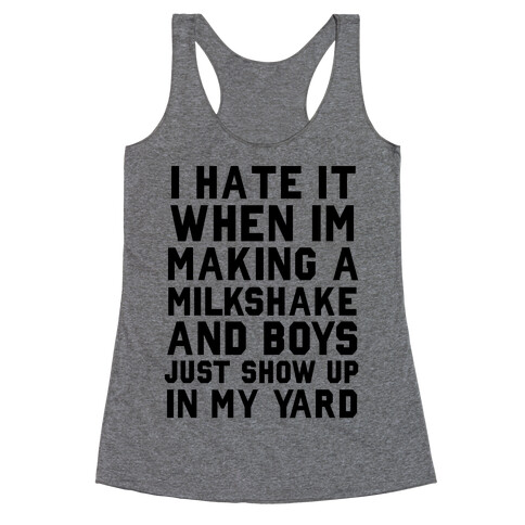 Making a Milkshake Racerback Tank Top