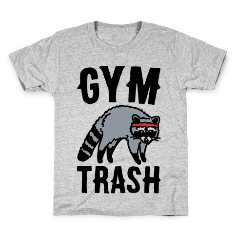 Gym Trash Raccoon  Kids T-Shirt