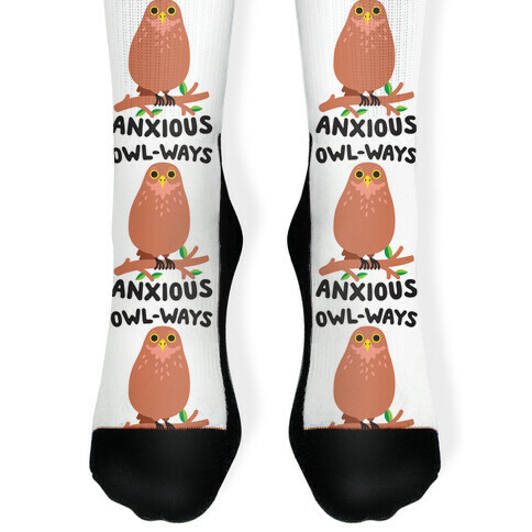 Owl-ways Anxious Owl Sock