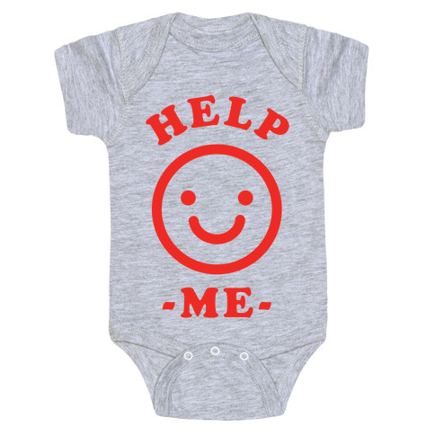 Help Me Smily Face Baby One-Piece