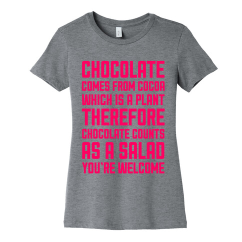 Chocolate Salad Womens T-Shirt