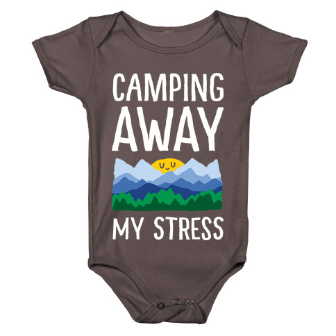 Camping Away My Stress Baby One-Piece
