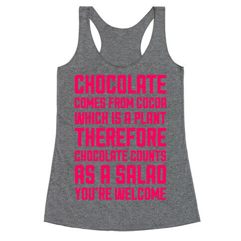 Chocolate Salad Racerback Tank Top