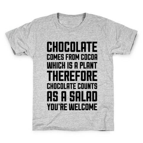 Chocolate Salad Kids T-Shirt