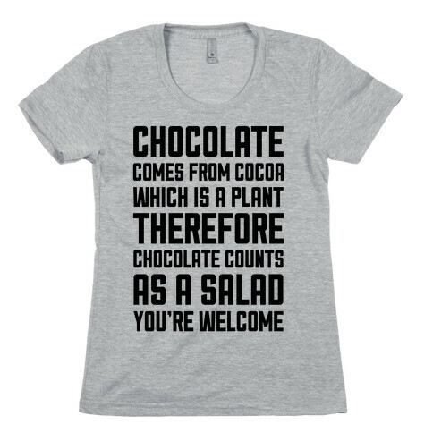 Chocolate Salad Womens T-Shirt