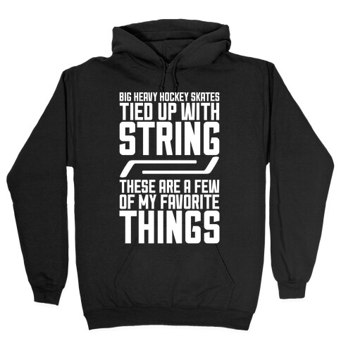 Big Heavy Hockey Skates Hooded Sweatshirt