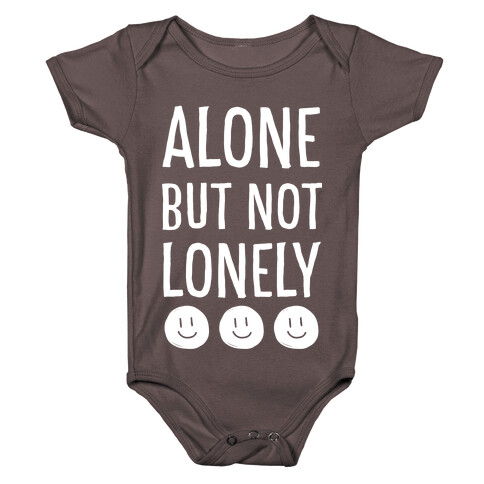 Alone But Not Lonely Baby One-Piece